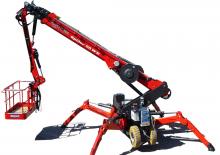 Gumikerekes töretőgémes munkaállványok Platform Basket SPIDER 25 WE