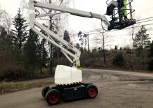 Gumikerekes töretőgémes munkaállványok Terex Aerials TA 30 N