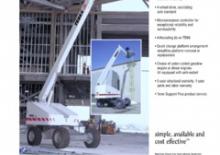 Gumikerekes töretőgémes munkaállványok Terex Aerials TB 66