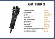 Hidraulikus törők Italdem GK 1560 S 