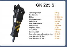 Hidraulikus törők Italdem GK 225 S 