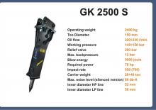 Hidraulikus törők Italdem GK 2500 S 