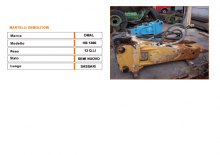 Hidraulikus törők Omal HB 1300/6