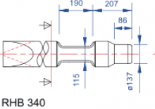 Hidraulikus törők Hanwoo RHB 340 BA