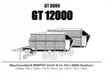 Hígtrágyás pótkocsik Kemper GT 8000 L