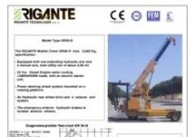 Ipari mobildaruk Rigante GR 30