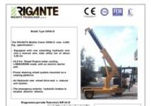 Ipari mobildaruk Rigante GR 40