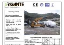 Ipari mobildaruk Rigante GR 50