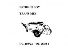 Kompresszoros szállítógépek Brinkmann Estrich Boy DC 260/33