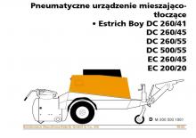 Kompresszoros szállítógépek Brinkmann Estrich Boy DC 260/41