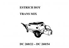 Kompresszoros szállítógépek Brinkmann Estrich Boy DC 260/54