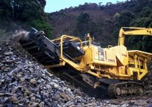 Kőtörmelék ujrahasznostó telepek Komatsu BR550JG