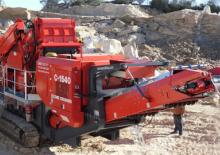 Kőtörmelék ujrahasznostó telepek Terex-Finlay C 1540 P