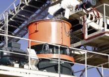 Kőtörmelék ujrahasznostó telepek Sandvik CH420