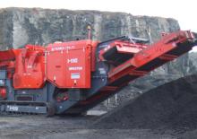 Kőtörmelék ujrahasznostó telepek Terex-Finlay I 110