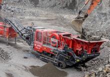 Kőtörmelék ujrahasznostó telepek Terex-Finlay J 1160