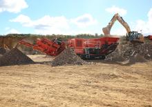 Kőtörmelék ujrahasznostó telepek Terex-Finlay J 1170 AS