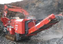 Kőtörmelék ujrahasznostó telepek Terex-Finlay J 1175