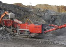 Kőtörmelék ujrahasznostó telepek Terex-Finlay J 1480