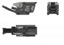 Kőtörmelék ujrahasznostó telepek Komplet K-JC 604