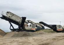 Kőtörmelék ujrahasznostó telepek Metso Lokotrack LT 106