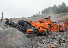 Kőtörmelék ujrahasznostó telepek Metso Lokotrack LT 550 GP