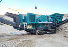 Kőtörmelék ujrahasznostó telepek Powerscreen PREMIERTRAK 420E