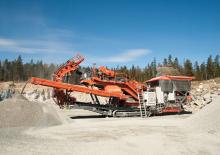 Kőtörmelék ujrahasznostó telepek Sandvik UH 450 E
