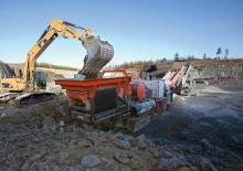 Kőtörmelék ujrahasznostó telepek Sandvik UJ 440 E