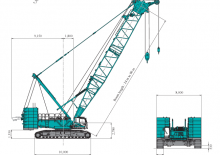 Lánctalpas daruk - rácsos gém Kobelco CKE3000G