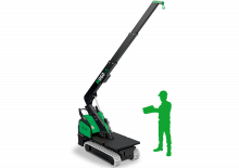 Lánctalpas daruk - teleszkópos gém BG Lift M 060 Li-ion
