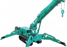 Lánctalpas daruk - teleszkópos gém Maeda MC 405 CRME-3
