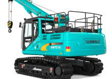 Lánctalpas daruk - teleszkópos gém Sunward SWTC10