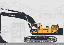 Lánctalpas kotrók Volvo EC460