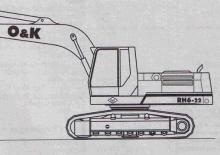 Lánctalpas kotrók O&K RH 6-22