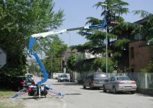 Lánctalpas töretőgémes munkaállványok Ruthmann BLUELIFT B39