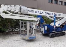 Lánctalpas teleszkópgémes munkaállványok CELA Spyder 260