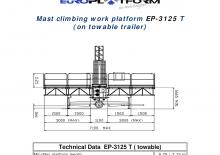 Mászógépes munkaállványok Electroelsa EP-3125T