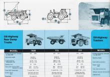 Merevvázas dömperek Caterpillar 779