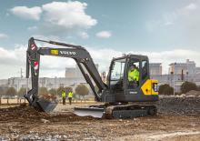 Minikotrók Volvo EC55D