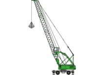 Mobildaruk - rácsos gém Sennebogen 680 HMC