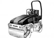 Tandem vibrohengerek Bomag BW 100 AD-4