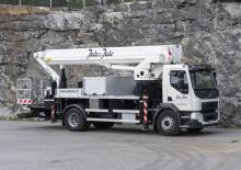 Tehergépkocsira szerelt csuklógémes munkaállványok Nostolift 35