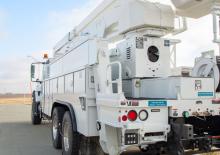 Tehergépkocsira szerelt csuklógémes munkaállványok Altec A72T-E88