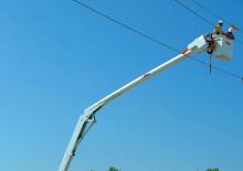 Tehergépkocsira szerelt csuklógémes munkaállványok Altec AN29