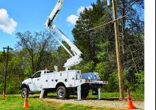Tehergépkocsira szerelt csuklógémes munkaállványok Altec AT48M/P