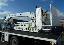 Tehergépkocsira szerelt csuklógémes munkaállványok Aspen Aerials  B-32