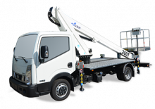 Tehergépkocsira szerelt csuklógémes munkaállványok GSR B200T Comfort EV