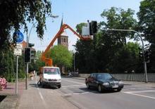 Tehergépkocsira szerelt csuklógémes munkaállványok Ruthmann K 130