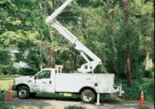 Tehergépkocsira szerelt csuklógémes munkaállványok Altec L37M